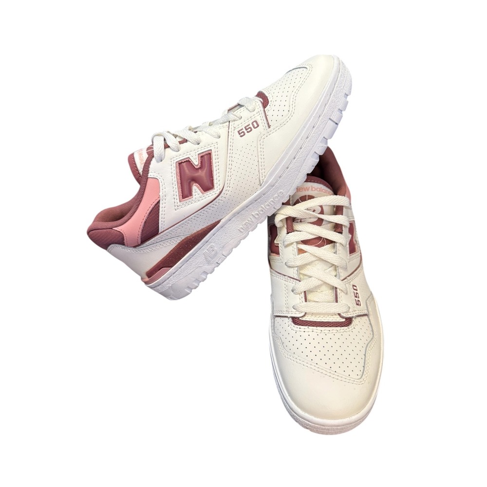 New Balance 550 Sneaker Women 9 men's‎ 7.5 Sea Salt Rosewood BBW550DP Retro Pink